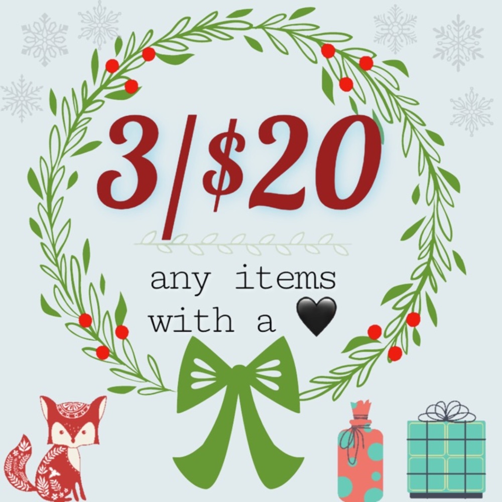COPY - 🖤  3/$20 ANY ITEM WITH A 🖤